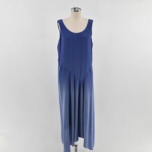 eileen fisher ombre silk dress Eileen Fisher Ombre Thumbprint Silk Dress PS